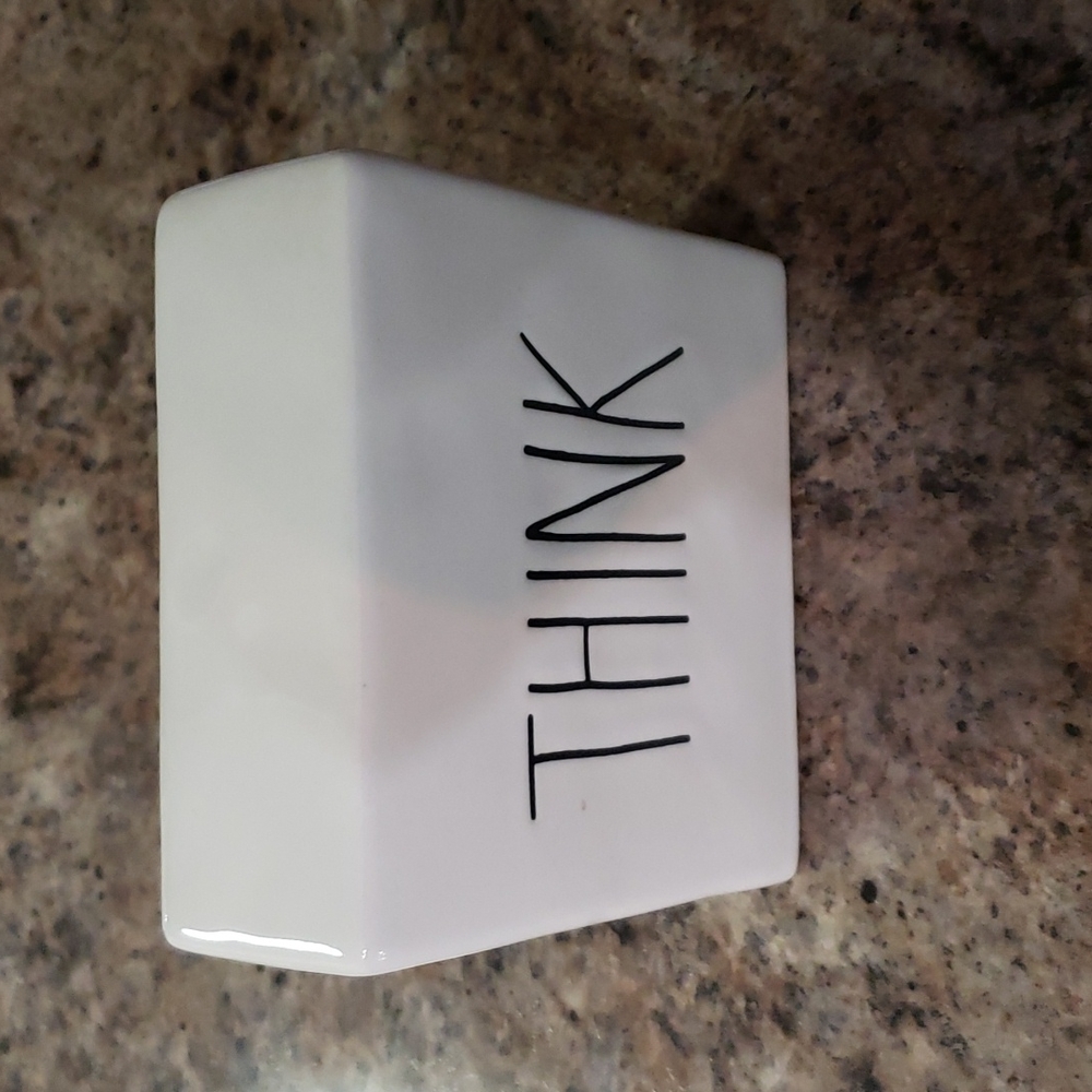 RAE DUNN CERAMIC BOX SIGN - Picture 2 of 5